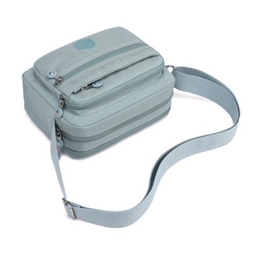 純色女包多層尼龍布包做生意休閑包女士斜挎包小包包百搭單肩包女