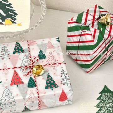 2027🎅🎁 聖誕趣味塗鴉高顏值禮盒裝飾雪梨紙包裝紙禮物印花大尺寸打包紙