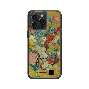 iPhone 15 Pro Max SolidX 黑 - Van Gogh Museum - Vincent 的花朵-50週年紀念款