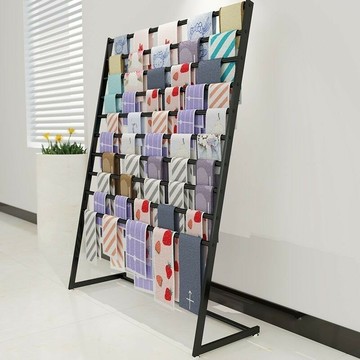 免運 可開票 快速出貨 毛巾展示架移動絲巾圍巾架子布料貨架披肩落地多層包裝紙樣品陳列 DDD1111