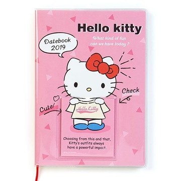 【震撼精品百貨】2019年曆~Sanrio HELLO KITTY 2019月曆換裝年曆手冊(B6)#40584