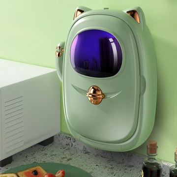 廚房紫外線消毒筷子籠免打孔壁掛式瀝水置物架子防霉筷子筒筷子盒