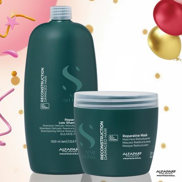 【ALFAPARF MILANO】重建修護組合_重建修護洗髮精1000ml+重建修護髮膜 500ml