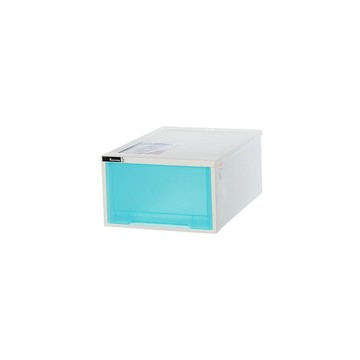 KEYWAY 面寬39-辰晰抽屜式整理箱-3入 霧透藍(收納箱 海洋風 MIT台灣製造)