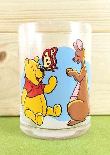 【震撼精品百貨】Winnie the Pooh 小熊維尼~玻璃杯-袋鼠