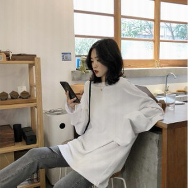 秋新作 カットソー レディース カットソー 長袖 レディース カットソー Tシャツ カットソー レディース ロング丈 カットソー 韓国ファッ 通販 Lineポイント最大1 0 Get Lineショッピング