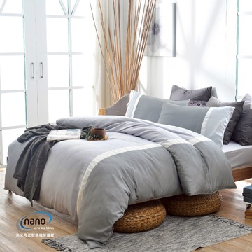 鋪棉兩用被/天使天絲/02038-2天絲素色(淺灰)