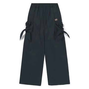 BBC EARTH 女 Big Ribbon Pants 長褲 NAVY BEFLWAQ02240
