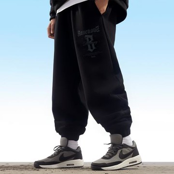 春秋款運動褲寬松加肥加大碼褲子男款潮牌衛褲長褲胖人新款秋季