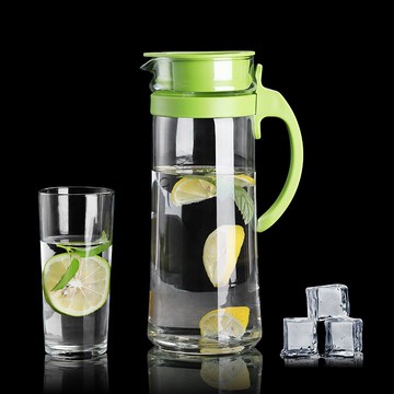 蓓影大容量玻璃冷水壺耐熱高溫晾涼白開水杯套裝家用茶壺涼水壺瓶