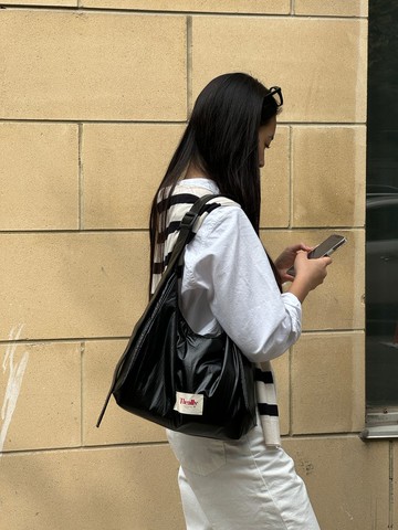 韓國 The Ally | TRUDI BAG (附化妝包) | 黑色 | 手袋 單肩包