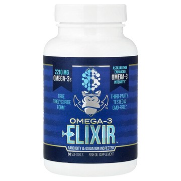 Gorilla Mind, Omega-3 Elixir™，60 粒軟膠囊