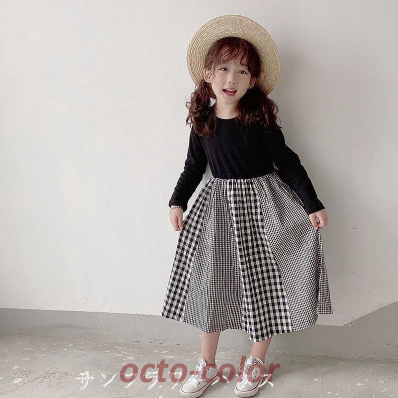 親子ペアルック 親子コーデ リンクコーデ 親子 チェック柄 韓国 子供服 