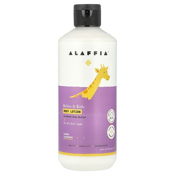 Alaffia, 嬰兒和兒童身體乳，檸檬薰衣花草香，16 液量盎司（473 毫升）