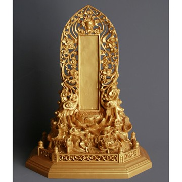 H1.3尺蓮雲舟型供養座