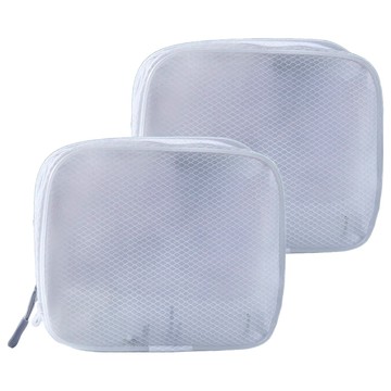 CHIFUN SENHUO 祈樂森活 盥洗包方胖包  18.5 x 15 x 7cm  白色  2個