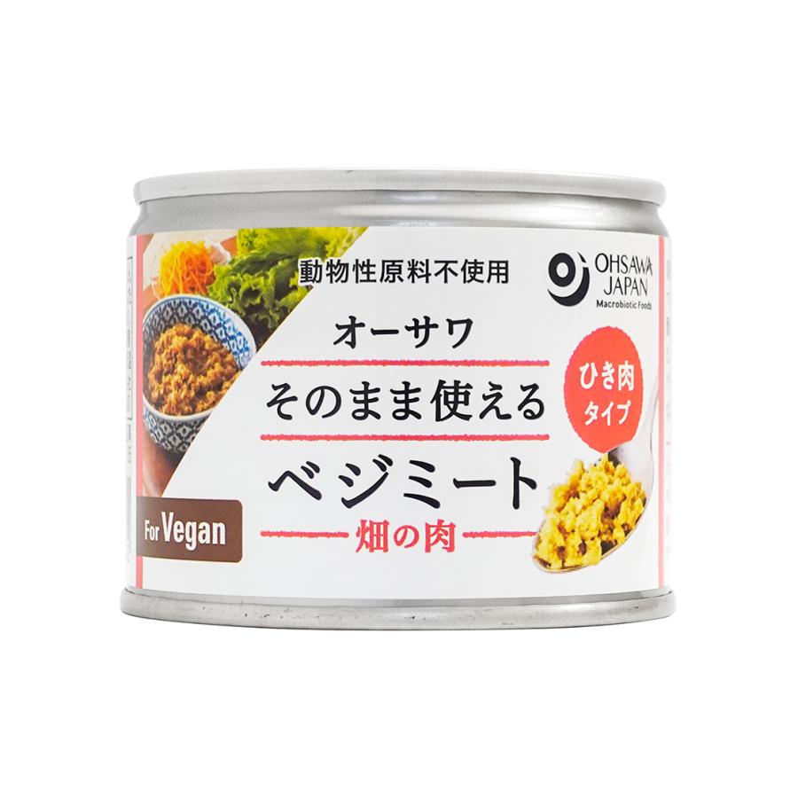 オーサワのベジミート穀物で作った畑の肉（ひき肉タイプ）１８０ｇ×24個　砂糖不使用