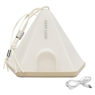 DIBOTE 迪伯特 吊掛式LED帳篷造型露營氛圍燈 附USB充電線 W3001-9  白色  1個