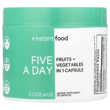 Codeage, Five A Day，果蔬膠囊，30 粒