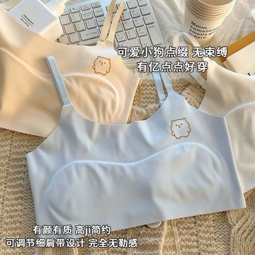 🔥臺灣出貨🔥烏龍貓女童內衣發育期背心冰絲無痕吊帶6-18歲大童兒童小學生抹胸06m5