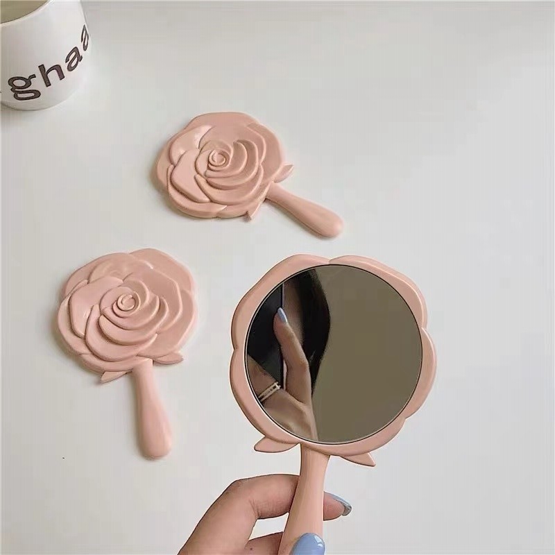 韓国ファッション 手鏡 手持ちハンドミラー かわいい薔薇バラ コンパクト おしゃれ 雑貨 通販 Lineポイント最大1 0 Get Lineショッピング
