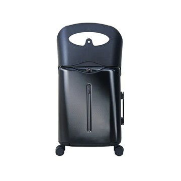 【MiaMily】恣意漫行 2 in 1 行動頭等艙行李箱 18吋 - 午夜黑