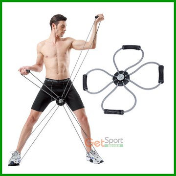 多功能可調式彈力繩(健美繩/彈力帶/門扣拉繩/拉力器/瑜珈彈力繩/阻力帶/GetSport)