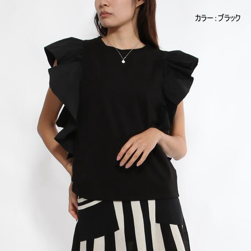 BEATRICEベアトリスの2WAYフレンチスリーブカットソー白新品未使用 BEATRICEベアトリスの2WAYフレンチスリーブカットソー白新品未