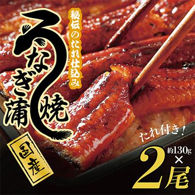 ふるさと納税 泉佐野市 国産うなぎ 約130g×2尾 秘伝のたれ 蒲焼 鰻 ウナギ 無頭 炭火焼き 備長炭 099H872