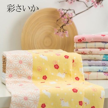 【399元選3件】夕才兒美術館日式單面紗布純棉浴巾吸水速干大毛巾