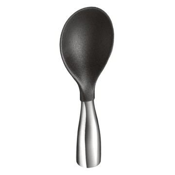 蕉蕉購物 304不鏽鋼可站立式飯勺 SS-B6366-BK  黑色  1支