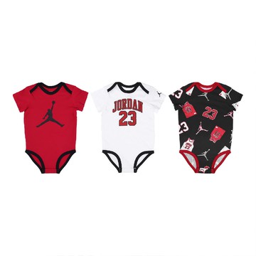 包屁衣 Jordan Baby Bodysuits 寶寶衣 短袖 嬰兒 喬丹 3件組 JD2532209NB-001