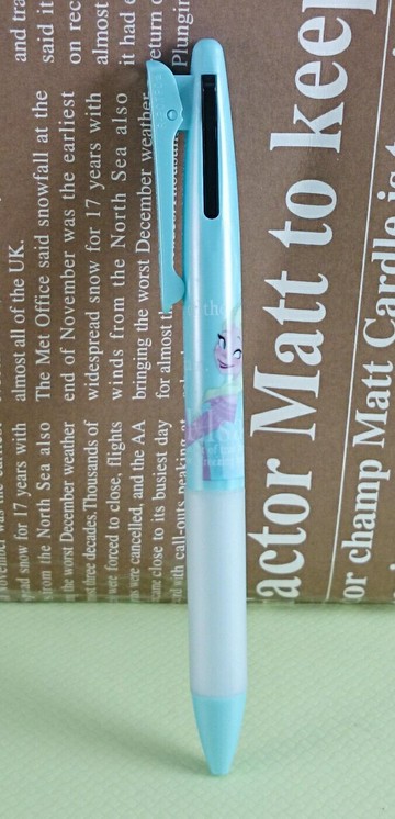 【震撼精品百貨】冰雪奇緣 Frozen 兩色筆 藍 震撼日式精品百貨