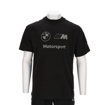 Puma BMW系列 MMS Lux Logo 男款 黑色 歐規 寬鬆 休閒 運動 短袖 T恤 63069601