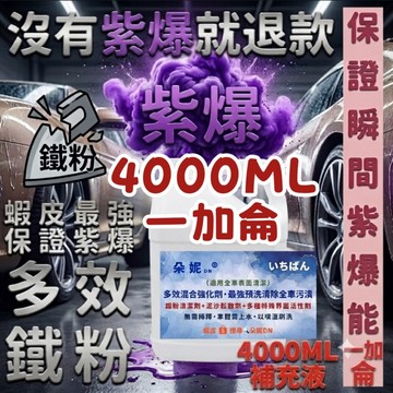 多效鐵粉【絕對紫爆】一加侖 鐵粉清潔劑 去除鐵粉 去鐵粉 鐵粉去除劑 鐵粉 鋼圈清潔劑 洗車鐵粉預洗劑 鐵粉清潔 除鐵粉