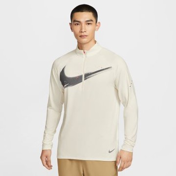 NIKE 長袖上衣 男 防曬 快乾 AS M NK DF STRIDE HZ TOP 米 IM9357-133