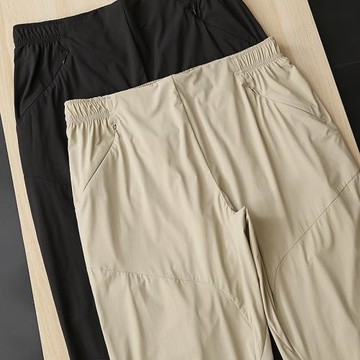 長鳳洲輕奢立體裁剪夏季戶外輕薄透氣速干運動防曬皮膚褲休閑褲男