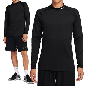 Nike As M Np Top Warm Ls Mock 男款 黑色 透氣 運動 訓練 長袖 FB8516-010