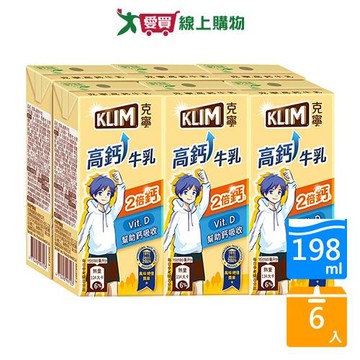 克寧高鈣成長牛乳198mlx6【愛買】