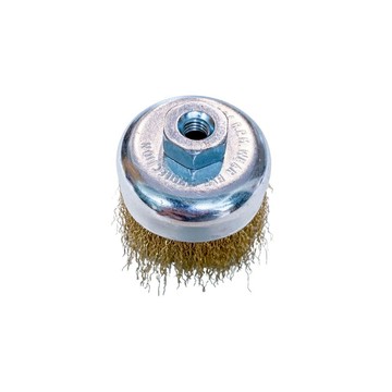 【現貨】拋光刷 鋼絲刷 碗型鋼絲輪 鍍銅曲絲鋼絲輪 3吋 碗刷 除鏽鋼刷 鋼絲輪  五金 興雲網購旗艦店