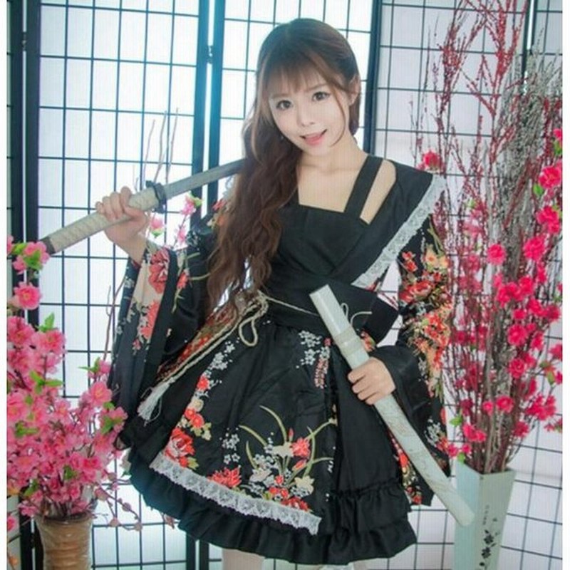 コスプレ 花魁 レディース メイド服 和柄 ドレス 膝丈 着物ドレス レイヤード風 ワンピース ステージ衣装 ダンス衣装 ハロウィーン 巫女 コスチューム Cosplay 通販 Lineポイント最大0 5 Get Lineショッピング