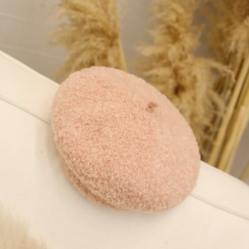 韓版ins泰迪毛秋冬畫家帽加厚保暖貝雷帽女神出游凹造型帽子百搭1入