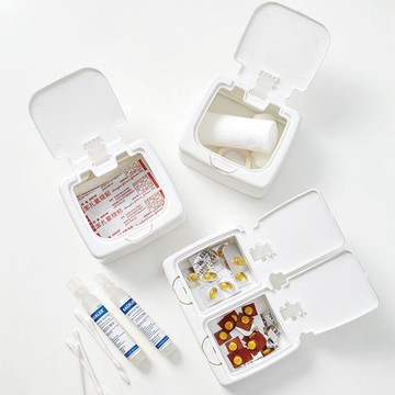 無印風 白色 雜物收納 彈蓋收納盒【BlueCat】【RI2500】