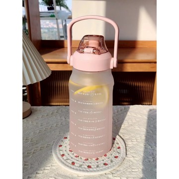 運動水壺 tritan水壺 大容量2000ml水壺女帶吸管運動水杯  刻度水壺 漸層水壺  耐熱水壺 直飲水壺情侶 禮物