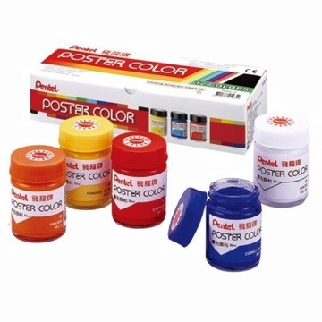 【 Pentel 飛龍 】廣告顏料 12色 /盒 POS4-12