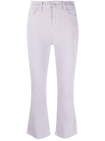 7 For All Mankind `Slim Kick Sugar Plum` Jeans With Raw Cut Hem