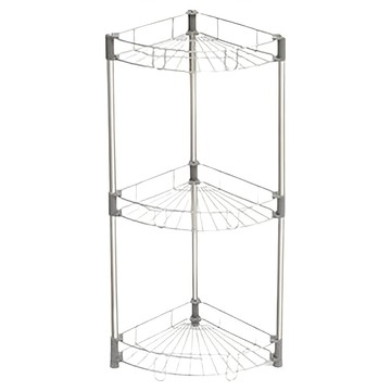 Stenfactory 不鏽鋼多用途浴室轉角架 3層  330 x 245 x 830mm  1個