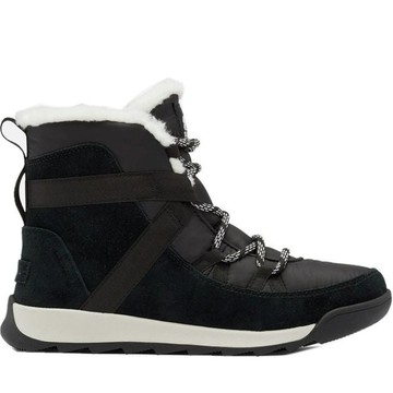 SOREL WHITNEY II FLURRY WP BOOTIES 黑色女款雪靴
