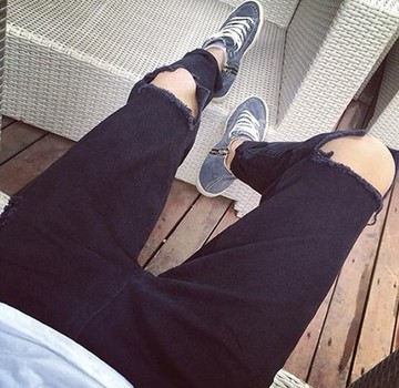 簡約 三角 破褲 破褲 潮流SLP 簡約款 GD 潮流必備 非 SQUAD DECKIES