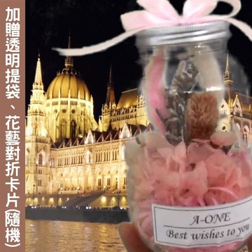 【A-ONE】情人節花束瓶 粉兔尾草 不凋花瓶 永生花 生日七夕 聖誕節 告白畢業禮物婚禮 情人節乾燥花  G款_廠商直送